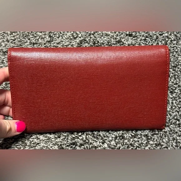 Gucci leather continental dark red wallet - Picture 2 of 16